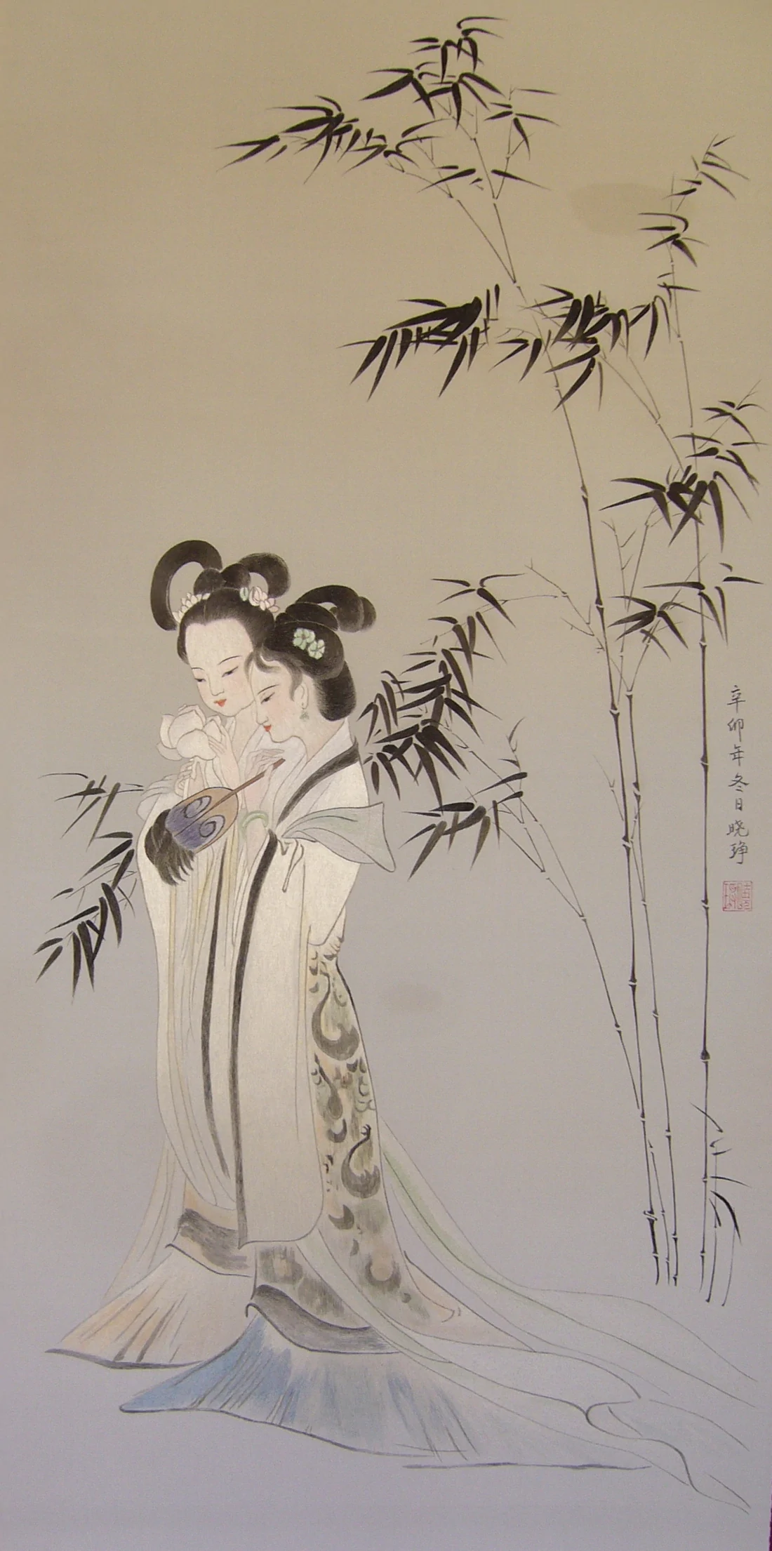邵晓琤顾绣作品《二湘图》